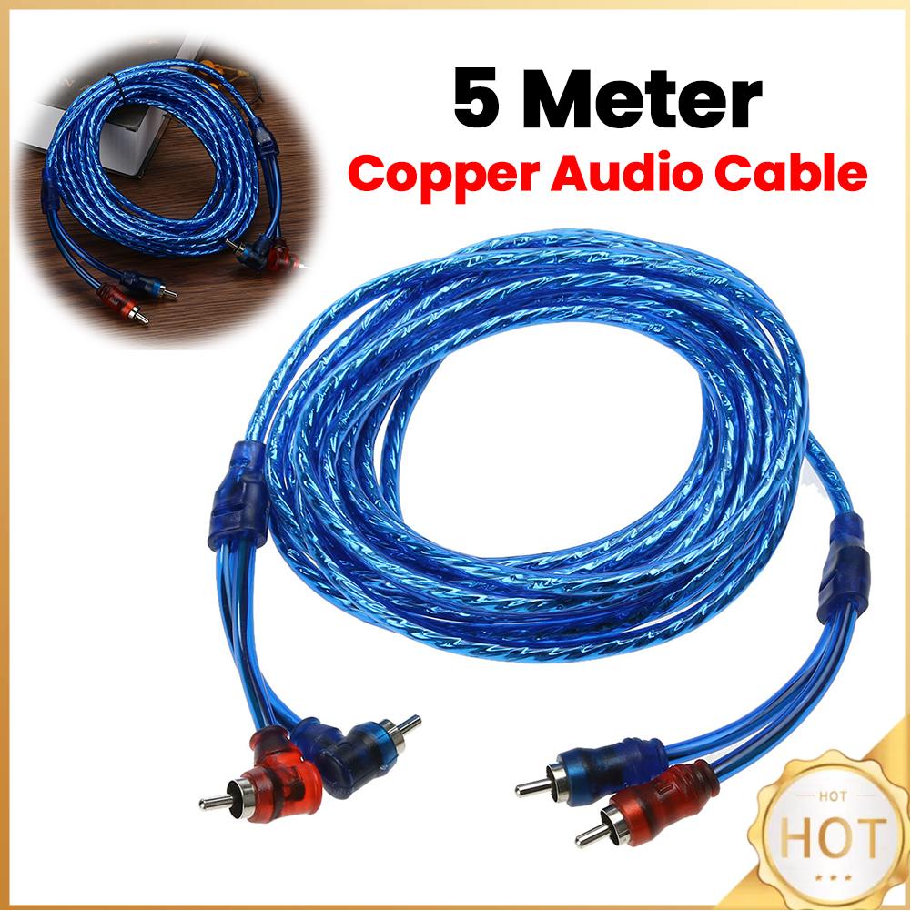 Car Styling 5m RCA Interconnec - Audio Jumper Wire 评论和价格