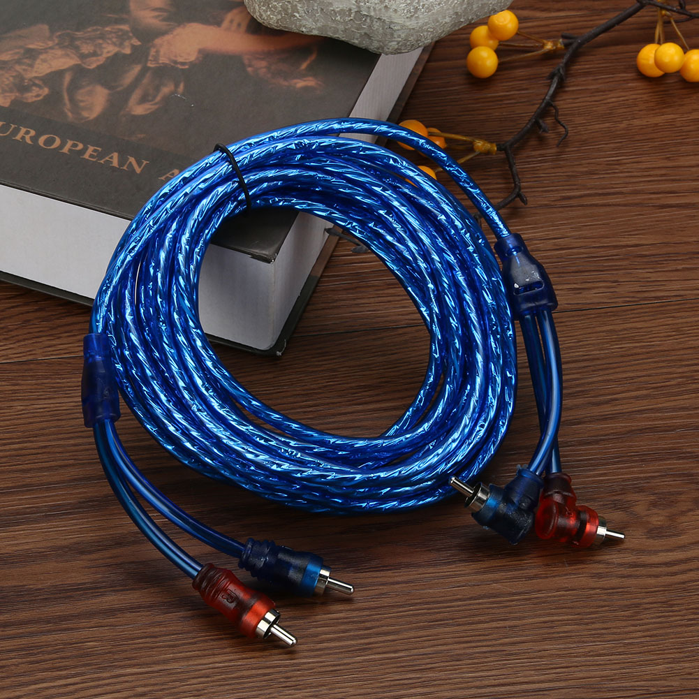 Car Styling 5m RCA Interconnec - Audio Jumper Wire 评论和价格
