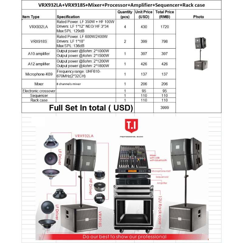 12 Inch Two-Way Full Range Pas - Full Range Speaker 评论和价格