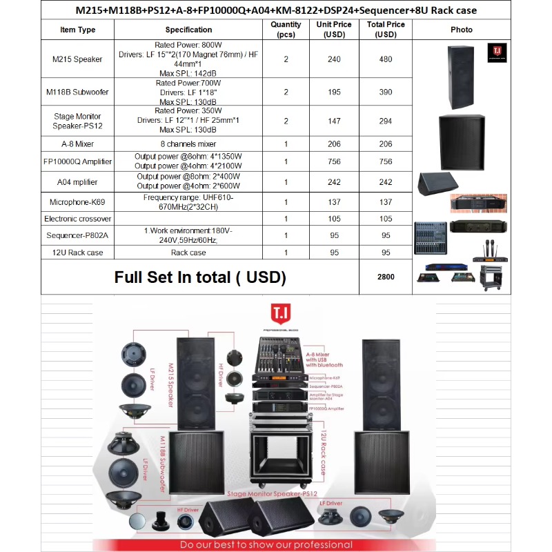800W Dual 15 Inch Full Range P - Full Range Speaker 评论和价格