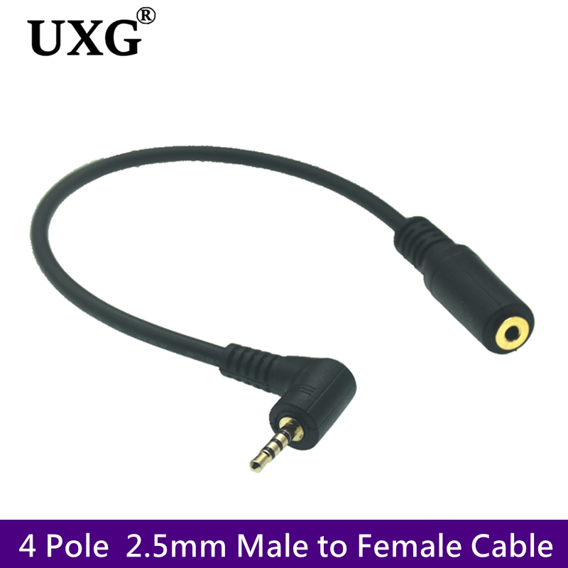 4 Pole Stereo 2.5mm Male To Fe - Audio Jumper Wire 评论和价格