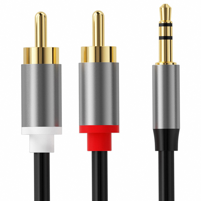 3.5 mm To 2RCA Double Lotus Au - Audio Cable Rca 评论和价格